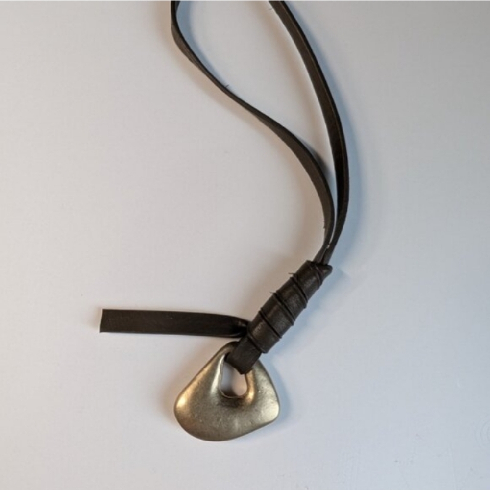 Brown Leather Handbag Charm